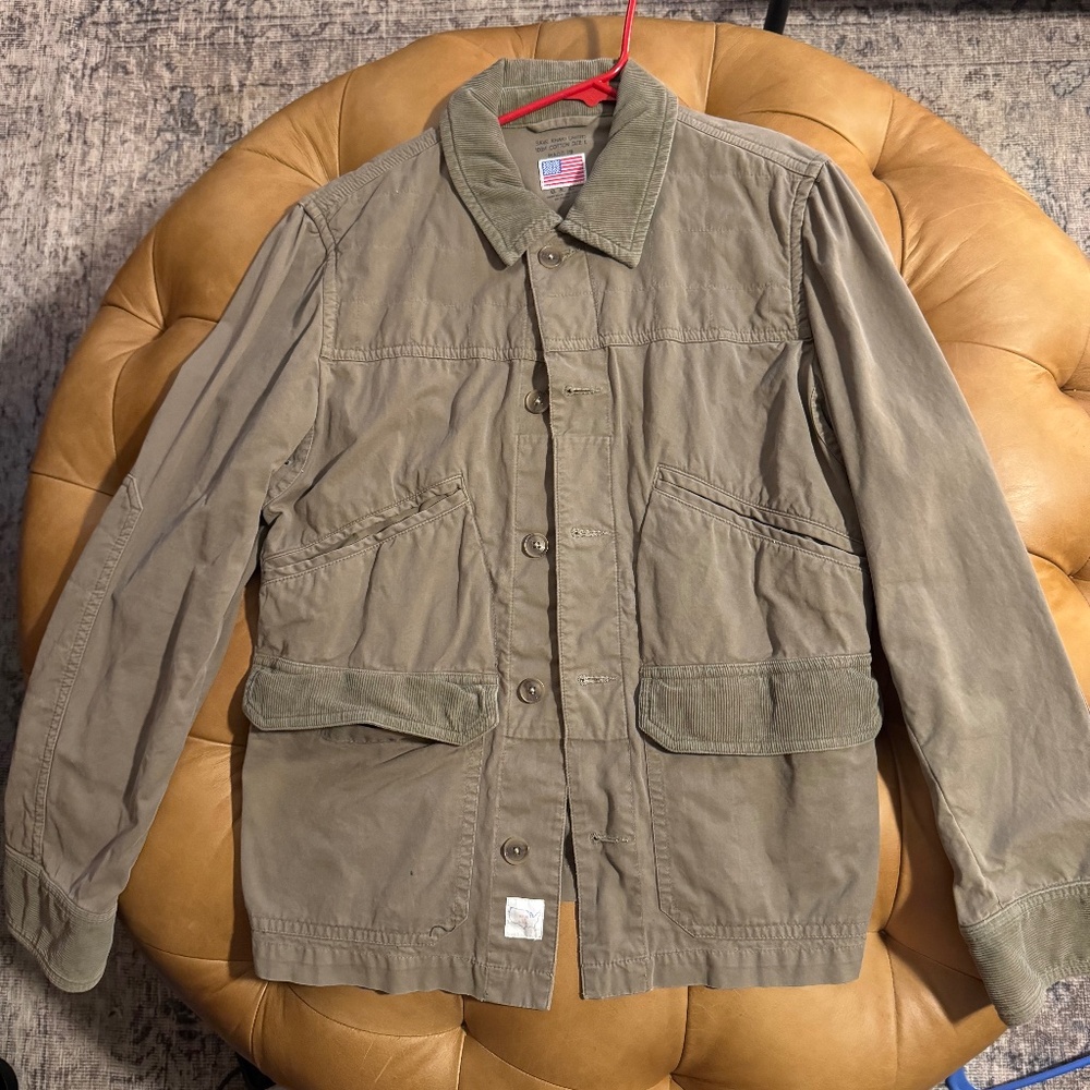 Save Khaki United Shirt jacket. medium